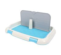 Fockety Bandeja para Orinal para Perros, Soporte para Interior con Cubierta de Pared, Lados Elevados, Caja de para Cachorros, Gran Espacio para Orinal para Perros, Bandeja de (Blue)