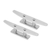 Fockety Barco Muelle Tacos, 2pcs 5in Universal de Acero Inoxidable 316 Barco Catir para Cubierta Marina, Base Abierta Kayak Canoa Canoa, Accesorios de Amarre