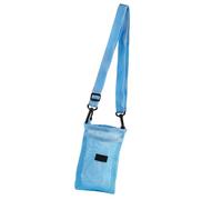 Fockety Bolsa Portadora de Botellas de Agua, Correa de Hombro Ajustable Ligera con Cinta de Malla de Malla con Bolsillo Lateral para Tarjetas de Llaves de Teléfono, para Caminar para (BLUE)