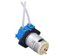 Fockety Bomba de Líquido Peristáltica, 60 Ml/min Fácil Desmontaje Excelente Diseño Plásticos Bomba Dosificadora de bajo Consumo 5 W Ampliamente Utilizada para Riego de Bonsai (24V)