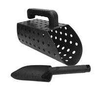 Fockety Bosque de, Pala de Detector de Metal de Acero Inoxidable de Servicio Pesado con Agarre de Metal de Metal con un Cómodo Agarre, Pala de para el Tesoro Submarino de Metal de
