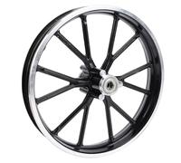 Fockety Buje de Llanta Delantera y Trasera de 2,50-10, Buje de Rueda de Bicicleta de Cross de Aleación de Aluminio de 10 Pulgadas, Conjunto de Neumático de Llanta de Rueda Trasera (delantera)