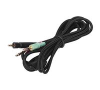 Fockety Cable Auxiliar para G4ME ONE/Game/PC 373D, Cable de PC con Núcleo de Alambre de Cobre OFC de 2 M, Adecuado para Interfaz de Fuente de 3,5 Mm