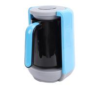 Fockety cafeteraa Turca, cafeteraa Eléctrica de 400 W con Función de Aislamiento y Diseño Auténtico, Griega para Viajes en Casa, Oficina, preparaa café y té Turco (BLUE)