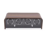 Fockety Caja giratoria para Relojes automáticos, 5 Modos Ajustables Caja giratoria automática con luz LED, Motor silencioso, para Dar Cuerda y Guardar, para Regalar o Uso Personal (2 Ranuras)