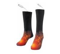 Fockety Calcetines Calefactables para Hombres y Mujeres, 3 Niveles de Calefacción, Calentadores de Pies Lavables Recargables para Acampar, Caminar, Esquiar, Caminar, Pescar, Andar en