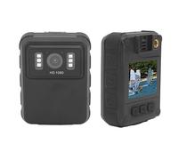 Fockety Cámara Corporal, cámara de Video 2K con visión Nocturna, batería de 1800 mAh y Cargador rápido, grabación de Video de 10 Horas, cámara Corporal para policía, aplicación de la Ley