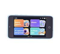 Fockety Cámara Infantil con IA, cámaras 2 MP 5 MP para fotografía con WiFi, reconocimiento Objetos y diálogo de Voz, Pantalla 16 GB 4 Pulgadas, Reproductor MP3, Doble Lente para Vlogs (Blue)