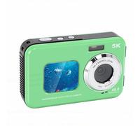 Fockety Cámara subacuática, 48MP Autofocus Selfie Pantalla Dual Cámara Digital a Prueba de Agua de 11.5 pies con luz de Relleno de Tarjeta de 32GB, USB 700mAh 5K para Snorkel (Green)