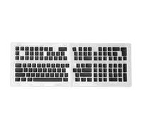 Fockety Capas de Teclas de Pudín, Individualidad y Hermosa PBT, OEM 129 Teclas Dos Moldeo por Inyección de Color, Pastel, Diseño Ergonómico, Decora su Teclado, Apropiado para Teclados (Black)