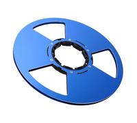 Fockety Carrete Abierto de Cinta Audible de 10,5 Pulgadas, Carrete de Cinta Vacía, de Brida NAB de Aleación de Aluminio con 3 Orificios de Ventilación para Reproductores de (BLUE)