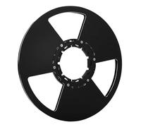Fockety Carrete de Cinta Vacío, Carrete de Brida NAB Anodizado de Alta Densidad de Aleación de Aluminio de 10,5 Pulgadas, Grabadora de Cinta de a Universal con 3 Orificios de Ventilación y Tornillos