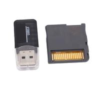 Fockety Cartucho Dual Core Revolution, Cartucho con Adaptador de Tarjeta para 2DS 3DS LL MD GB GBC FC PCE Tarjeta de Videojuego Precargada Plug and Play (Gray)