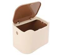 Fockety Cat Trash Cat, Cathop TOB de Tapa de Tipo de Prensa, Diseño de Basura de Caca de Gato Compacto de Diseño Encerrado, Caja de Arenaa para Gatos para el Hogar