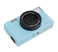 Fockety CD R1 1080P FHD Micro Cámaga única Cámaina Portátil Sin EspÉJO Zoom Digital 16x 24mp con Monitor de Pantalla LCD de 3 Pulgadas Cámaras Sin Espejo para Fotografía (Blue)