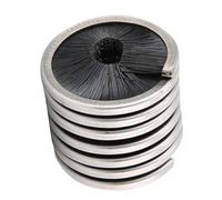 Fockety Cepillo de Limpieza de Cuerda, Herramienta de Alta Resistencia para Exploración de Cuevas, Nailon de 8-13mm y Acero Inoxidable, Color Negro