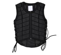 Fockety Chaleco de equitación de Seguridad Acolchado de EVA, Unisex, con Cremallera, Protector para Concurso Completo Ecuestre, para niños y niñas (CM)