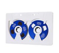 Fockety Cinta de Casete en Blanco, Doble Cara, 50 Minutos de Tiempo de Grabación, Cinta de Casete de Carrete a Carrete con Materiales Metálicos, para Grabadora de Sonido