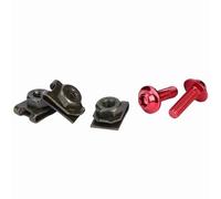 Fockety Clamp/Holder de Revestimiento de Motocicletas de -Nut -Kit Corrosión Clamp/Holder de Fijación Resistente (Rojo)