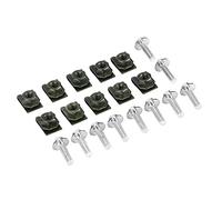 Fockety Clamp/Holder de Revestimiento de Motocicletas de -Nut -Kit Corrosión Clamp/Holder de Fijación Resistente (Silver)