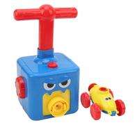 Fockety Coche de Juguete, Bomba Manual Un Presio Principios Aerodinámicos Juguete Coche Lanzaglobos PlásTico Duradero Superficie Lisa de Carreras de Globos con 4 Globos