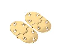 Fockety Colgajo de Plegado de Vida útil Larga de Latón para Muchas Mesas Plegables 2 Piezas de Borde Redondo para la Restauración de Muebles