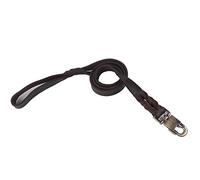 Fockety Collar y Correa de Cuero Suave para Mascotas, de Moda, para Perros Potentes, Cadena Trenzada de 2,5 Cm de Ancho, Clamp/Holder Resistente, Ideal para Caminar en áreas Abiertas (2,5 * 120 CM)