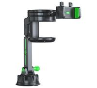 Fockety Combo de Soporte para teléfono y portavasos para Coche, Soporte con Ventosa Nano Giratorio 360 Grados, para Camiones, autobuses y excavadoras, para Smartphones 4 a 7,2 (Varilla de extensión