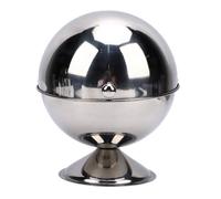 Fockety Contenedor de Almacenamiento de Alimentos, Tarro de Almacenamiento de Acero Inoxidable con Forma de Bola, Bote de Azúcar Esférico para Cafetería y Hogar (Diámetro 19cm)