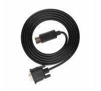 Fockety Convertidor de Cable Mini DisplayPort a VGA para HDTV, Monitor o, Resiste, para Reuniones de Negocios, Color Negro/Dorado