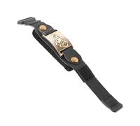 Fockety Correa Silenciosa para Cuerdas de Guitarra, Amortiguador de Bajos de Cuero PU con Anillos de Metal, Reducción de Ruido Antiaullidos, para Guitarra Clásica Acústica Eléctrica de 6, (flama