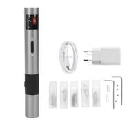 Fockety Cortador Ultrasónico, Herramienta de Corte Manual Portátil de 3 Niveles de Precisión de 40 KHz para Impresión 3D de Resina de Madera Plástica, con Bloqueo de Seguridad con Luz LED (Enchufe