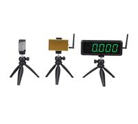 Fockety Cronómetro Láser Inalámbrico, Pantalla de 5 Dígitos de 1,8 Pulgadas, Alimentado por Batería, Cronómetro de Pista y Campo, Reloj de Carrera, Inalámbrico para Carreras,