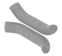 Fockety Cubierta Protectora de Gel para Palanca de Freno para Agarre de Ciclismo, Protector Antideslizante para de Bicicleta de Carretera y Montaña, Paquete de 2, Cubierta de Gel de Sílice (GREY)