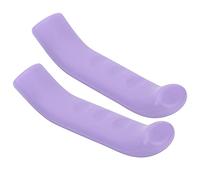 Fockety Cubierta Protectora de Gel para Palanca de Freno para Agarre de Ciclismo, Protector Antideslizante para de Bicicleta de Carretera y Montaña, Paquete de 2, Cubierta de Gel de Sílice (PURPLE)