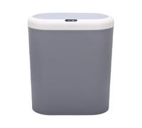 Fockety Cubo de Basura con Sensor, Papelera Inteligente sin Contacto, 15 L, con Tapa de Control de Olores y Sensor Inteligente, para Cocina, Baño, Salón, Oficina y Espacios Estrechos