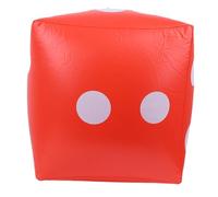 Fockety Dados Inflables, Juego de Fiesta Al Aire Libre Duradero, Juguete para Interacción Entre e Hijos, PVC Rojo, Adecuado para Mayores de 1 Año (Rojo)