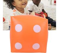 Fockety Dados Inflables, Juego de Fiesta Al Aire Libre Duradero, Juguete para Interacción Entre e Hijos, PVC Rojo, Adecuado para Mayores de 1 Año (Orange)