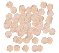 Fockety Discos Redondos de Madera de Haya para Manualidades, 300 Piezas de Astillas de Madera sin Tratar para Fabricación de Joyas y Manualidades, Ideales para Entusiastas del Bricolaje y (1cm)
