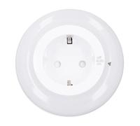 Fockety Enchufa la Luz Nocturna, Luz Nocturna LED Regulable Interruptor Giratorio Ajuste de 3 Modos Convertidor de Enchufe Enchufe de Luz Nocturna a la Pared para Baños, Pasillos,