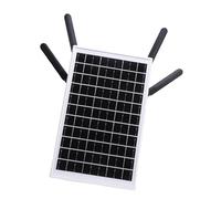 Fockety Enrutador módem 4G LTE con energía Solar de 12 W, enrutador WiFi inalámbrico para Exteriores de Alta Velocidad de 300 Mbps con Ranura para Tarjeta SIM, Alcance WiFi de 150 m (Antenas Blancas)