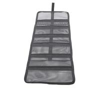 Fockety Envoltura Enrollable para señuelos de Pesca, Bolsa de Almacenamiento portátil para señuelos de Pesca, Cubierta Protectora de PVC para Almacenamiento de Aparejos (Black)