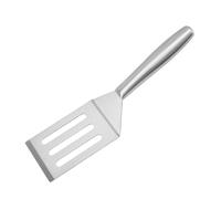Fockety Espátula de Acero Inoxidable, Volteador de Borde Plano a Prueba de óxido de 10,55 Pulgadas para Cocinar con Diseño de Cómodo para Panqueques, Huevos, Hamburguesas, Sándwiches, (Espátula