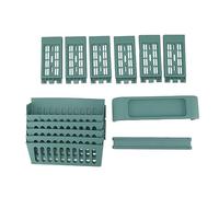 Fockety Estantería de Almacenamiento para Bibliotecos de 6 Niveles, Libería única Móvil de Extraíbles de 27 Pulgadas, Organizador de Archivos de Escritorio, Soporte para Carpetas de Archivos, (Green)