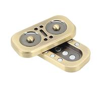 Fockety Fidget Slider Magnético, Póker de Metal Push Card Fidget Slider, EDC Adultos Fidget Juguetes TDAH Autismo Juguetes de Alivio Sensorial, Metal Fidget Juguetes para Terapia Relajante (Oro)
