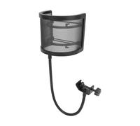 Fockety Filtro Pop para Micrófono, Pantalla Profesional de Protección contra Salpicaduras de Parabrisas con Malla Espaciada Uniformemente para Transmisión en Vivo, Grabación, Protección