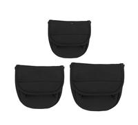 Fockety Funda para Carrete Giratorio, 3 Piezas, Funda para Carrete de Pesca Giratoria con Ranura para Mango, de Goma Suave, Bolsa Protectora para Guantes, de Almacenamiento