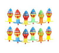 Fockety Giroscopio Iluminado para Niños, 12 Uds., Juguete de Giroscopio LED Intermitente Bonito Portátil para Fiesta Navideña, Divertido Juguete Giratorio de Plástico para Niños