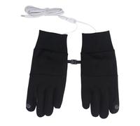 Fockety Guantes Calefactables Eléctricos, Guantes Calentadores de Manos para Exteriores con Pantalla Táctil para Mujeres y Hombres, Térmicos Antideslizantes Recargables (Temperatura Constante Negra)