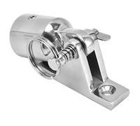 Fockety Hardware de Montaje Superior Bimini de Acero Inoxidable, Bisagra de Cubierta de Grado Marino 316 + Tapa de Ojo para Kayak, Canoa